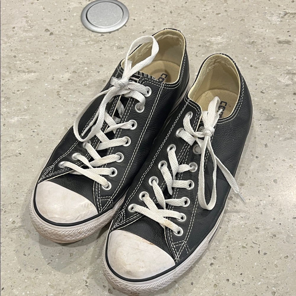 Converse Black and White Low-Top Sneakers